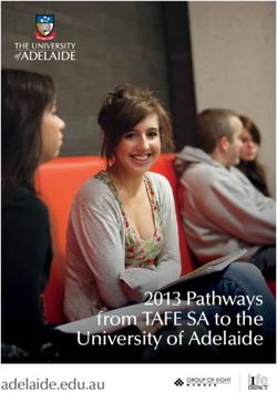 2013 Pathways from TAFE SA to the University of Adelaide - adelaide.edu.au