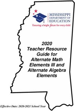Teacher Resource Guide for Alternate Math Elements III and Alternate Algebra Elements 2020 - Effective Date: 2020-2021 School Year