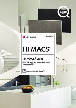 HI-MACS 2018 Only the best material makes great ideas possible - Natural Acrylic StoneTM