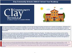 Clay Community Schools 2020-21 School Year Roadmap