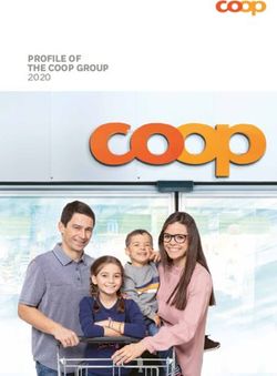PROFILE OF THE COOP GROUP 2020 - Coop Geschäftsbericht 19