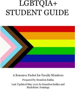 LGBTQIA+ STUDENT GUIDE - A Resource Packet for Faculty Members Prepared by Brandon Bakka