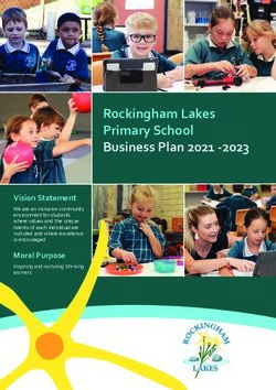 Rockingham Lakes Primary School Business Plan 2021 -2023