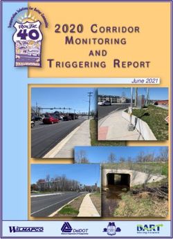 2020 CORRIDOR TRIGGERING REPORT Delaware Department of Transportation