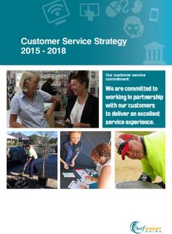 Customer Service Strategy 2015 2018 - We are committed to working in partnership with our customers to deliver an excellent service experience ...