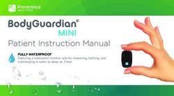 Patient Instruction Manual - FULLY WATERPROOF Featuring a waterproof monitor safe for showering, bathing, and submerging in water as deep as 3 ...