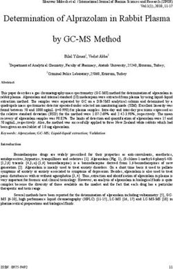 Determination of Alprazolam in Rabbit Plasma by GC-MS Method