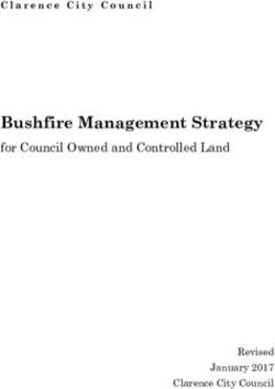 Bushfire Management Strategy - for Council Owned and Controlled Land Clarence City Council