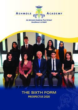 PROSPECTUS 2020 THE SIXTH FORM - An Ashmole Academy Trust School Excellence is a Habit