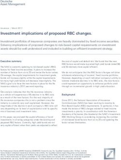 Investment implications of proposed RBC changes - DWS