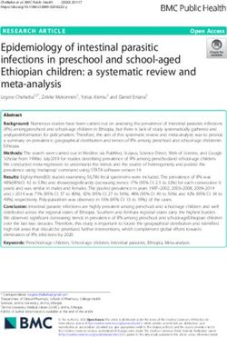 Epidemiology of intestinal parasitic infections in preschool and school-aged Ethiopian children: a systematic review and meta-analysis