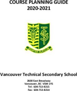 COURSE PLANNING GUIDE 2020-2021 - Vancouver Technical Secondary School 2600 East Broadway - Vancouver ...