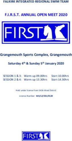 F.I.R.S.T. ANNUAL OPEN MEET 2020 - FALKIRK INTEGRATED REGIONAL SWIM TEAM - West District Swimming