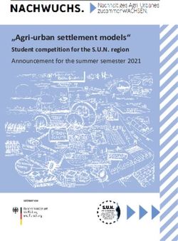 "Agri-urban settlement models" - NACHWUCHS Projekt