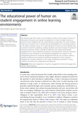 The educational power of humor on student engagement in online learning environments