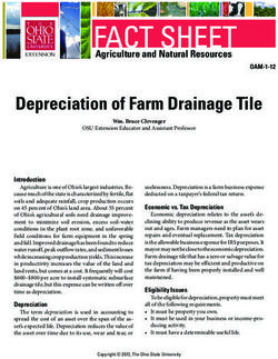 FACT SHEET Agriculture and Natural Resources