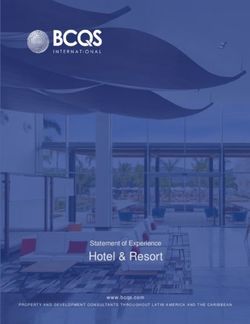 Hotel & Resort Statement of Experience - BCQS International