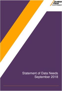 Statement of Data Needs September 2018 - Scottish Fiscal Commission