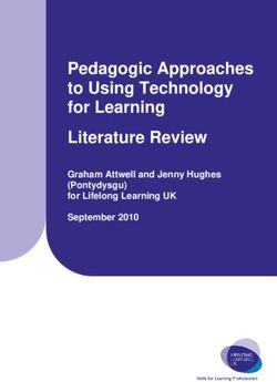 Pedagogic Approaches to Using Technology for Learning Literature Review - Graham Attwell and Jenny Hughes (Pontydysgu) for Lifelong Learning UK ...