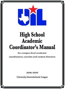 High School Academic Coordinator's Manual - 2019-2020 University Interscholastic League - UIL
