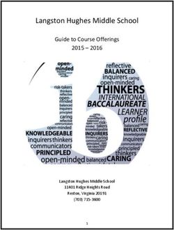 Langston Hughes Middle School - Guide to Course Offerings 2015 2016 - Langston Hughes Middle School