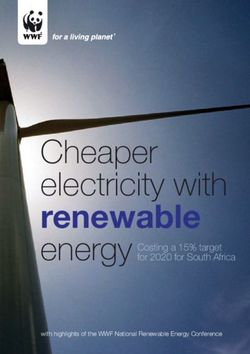 Renewable Cheaper electricity with - for 2020 for South Africa