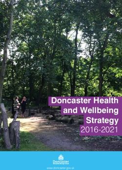Doncaster Health and Wellbeing Strategy 2016-2021 - www.doncaster.gov.uk