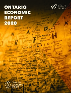 ONTARIO ECONOMIC REPORT 2020
