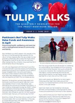 TULIP TALKS - Parkinson's New Zealand