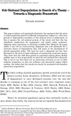 Sub-National Depopulation in Search of a Theory - Towards a Diagnostic Framework