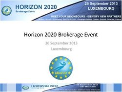 Horizon 2020 Brokerage Event - 26 September 2013 Luxembourg - NCP Wallonie