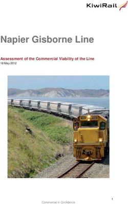 Napier Gisborne Line Assessment of the Commercial Viability of the Line - 18 May 2012