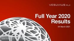 Full Year 2020 Results - 04 March 2021 LEADING THE WORLD OF MOLTEN METAL FLOW ENGINEERING - Vesuvius