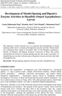 Development of Mouth Opening and Digestive Enzyme Activities in Sheatfish (Ompok hypopthalmus)