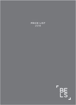 PRICE LIST 2018 - BELS Gozo