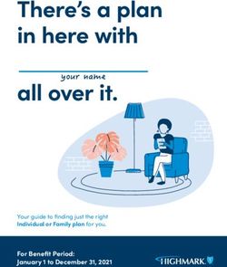 There's a plan in here with all over it - For Benefit Period: January 1 to December 31, 2021 - Highmark Insurance ...