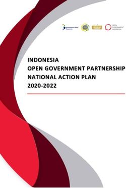 INDONESIA OPEN GOVERNMENT PARTNERSHIP NATIONAL ACTION PLAN 2020-2022