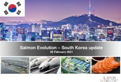 Salmon Evolution - South Korea update - 26 February 2021 - Cision