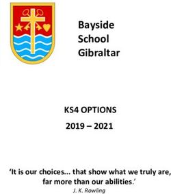 Bayside School Gibraltar - KS4 OPTIONS 2019 - 2021 'It is our choices... that show what we truly are, Bayside ...