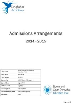 Admissions Arrangements 2014 2015