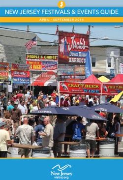 NEW JERSEY FESTIVALS & EVENTS GUIDE - APRIL - SEPTEMBER 2019 - VISITNJ.ORG