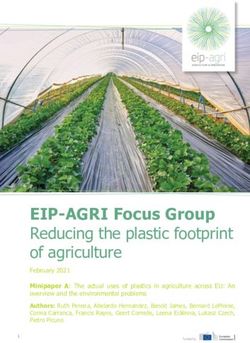 EIP-AGRI Focus Group Reducing the plastic footprint of agriculture