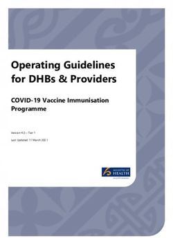 Operating Guidelines for DHBs & Providers - COVID-19 Vaccine Immunisation Programme - Canterbury ...