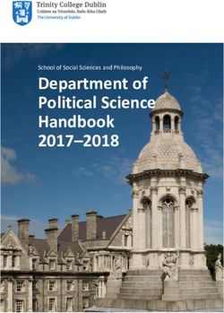 Department of Political Science Handbook 2017-2018 - School of Social Sciences and Philosophy