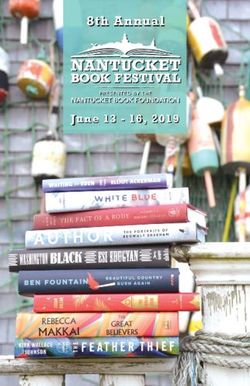 8th Annual June 13 - 16, 2019 - Nantucket Book Festival