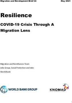 Resilience COVID-19 Crisis Through A Migration Lens - Migration and Remittances Team Jobs Group, Social Protection and Jobs World Bank - KNOMAD