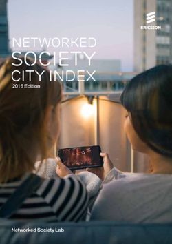 Society city index 2016 Edition - Networked Society Lab - Cision