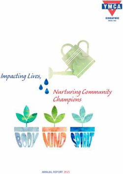 Impacting Lives, Nurturing Community Champions - YMCA of Singapore