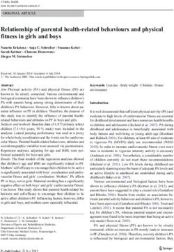 Relationship of parental health-related behaviours and physical fitness in girls and boys