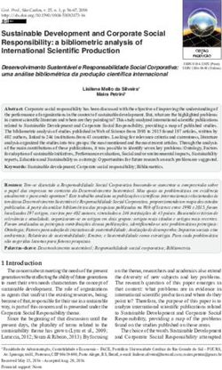 Sustainable Development and Corporate Social Responsibility: a bibliometric analysis of International Scientific Production - SciELO